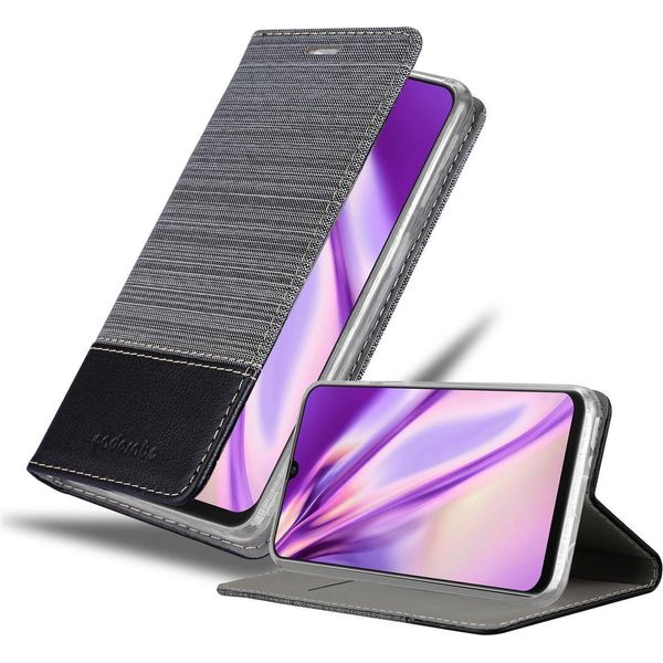 Cadorabo Custodia Per Samsung Galaxy M21 / M30S Custodia Protettiva In Grigio Custodia Per Cellulare Custodia A Libro Cover-image