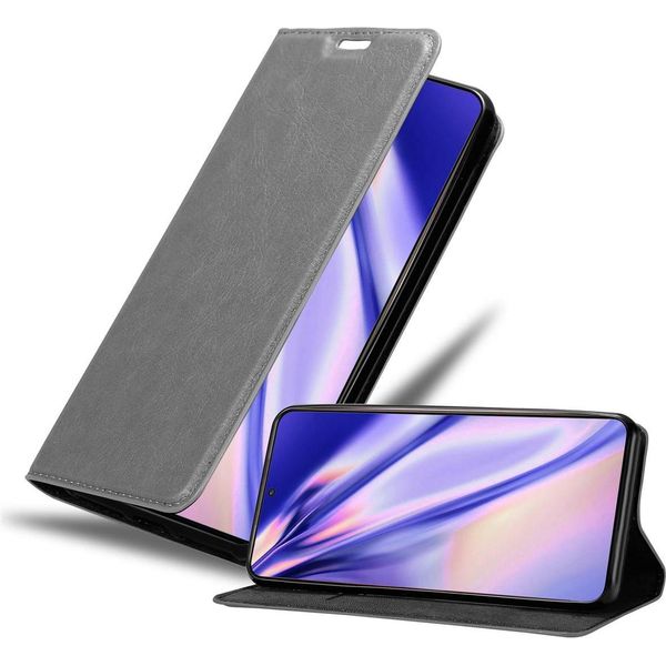 Cadorabo Custodia Per Samsung Galaxy S21 5G Cover Protettiva In Grigio Custodia Per Cellulare Cover Chiusura Magnetica-image