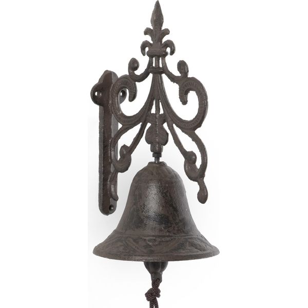 Moritz Campanello Da Porta Campana Decorata Con Ornamenti Campana Da Muro Decorazione Giardino Ghisa Rustico Antico Design Stile Campana Retrò-image