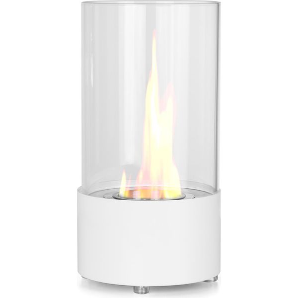 Moritz Etanolo Camino Da Tavolo 30 X 15 X 15 Cm Bianco I Fuoco Da Tavolo Rotondo I 300 Ml Lattina Acciaio Inox Icamino Etanolo Istufa Etanolo Interno Esterno I Interno Esterno Ibruciatore Etanolo I Bruciatore Pentola-image