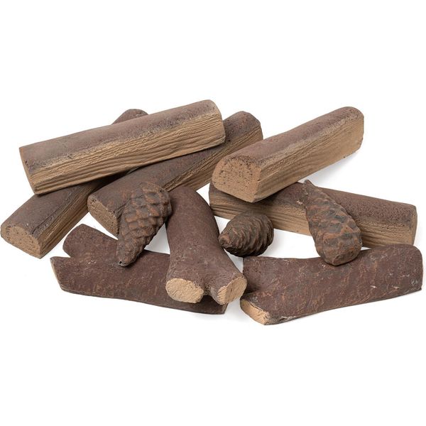 Set Di Ceppi In Ceramica Da 11 Pezzi Per Caminetti A Gel Etanolo Nuovi Ceppi Per Caminetti A Etanolo-image