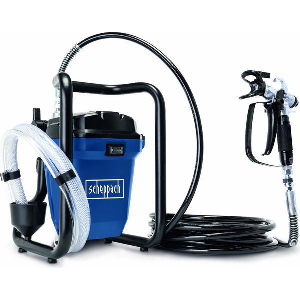 Sistema Di Verniciatura Airless ACS3000 Di Scheppach Con Regolazione Continua Della Pressione | Motore Elettrico Da 750 W | Fino A 207 Bar | Tubo Flessibile Da 7,6 M-image