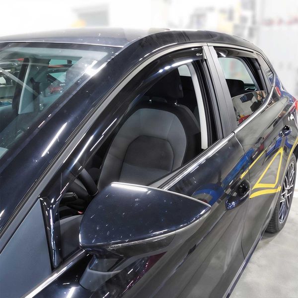 Paravento Parapioggia Per Seat Ibiza 2017-2025 Acrilico Scuro 4 Pezzi-image