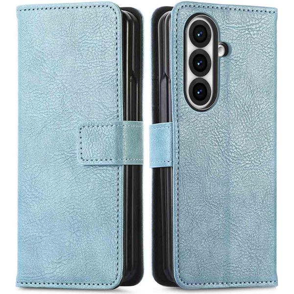 Custodia Per Cellulare Imoshion Per Samsung Galaxy Z Fold 7 - Flip Cover Libreria Flip - Blu Chiaro-image