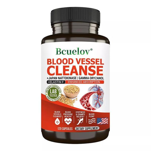 Depurazione Dei Vasi Sanguigni (120 Capsule) Integratore Alimentare, Vasi Sanguigni, Pressione Arteriosa, Salute Del Cuore, Depurazione, Salute Del Sangue E Del Sistema Circolatorio-image