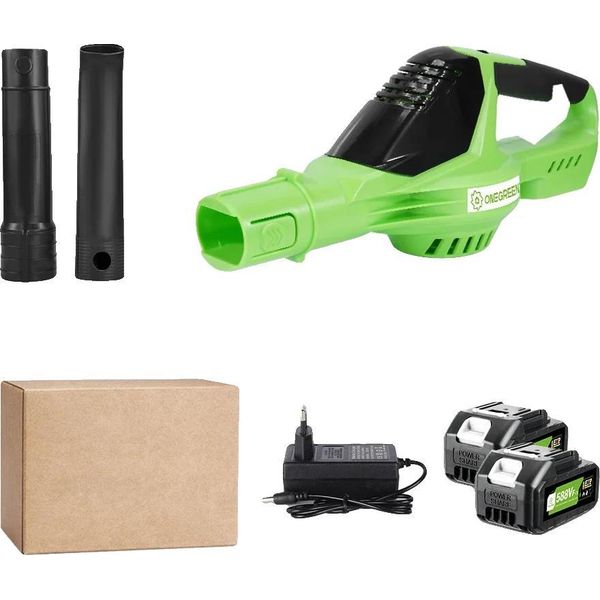 Soffiatore Elettrico, Senza Fili, Motore Brushless, 2 Batterie Spina Ue-image