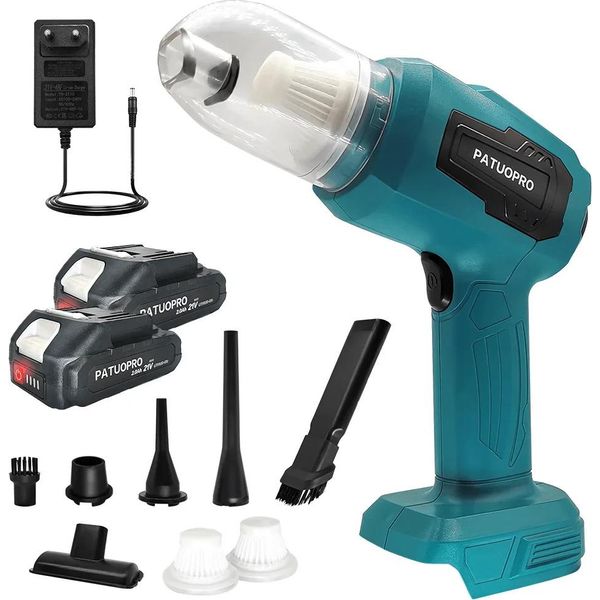 Aspirapolvere Manuale, Design Cordless, Doppia Funzionalità, Batteria 2STK 2.0Ah, Ue-image