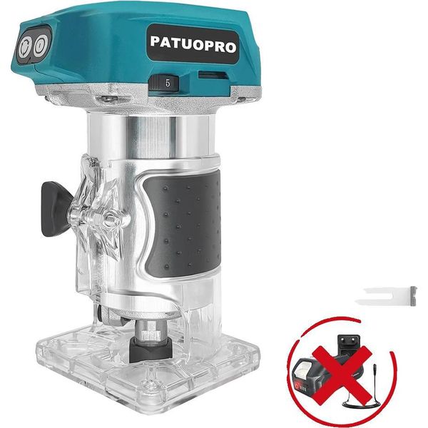Fresatrice Per Legno, Motore Brushless, Velocità Regolabile, Senza Batteria-image