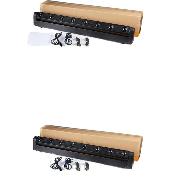 Luce A Testa Mobile, Led Rgbw, Controllo Dmx, 2PCS Luci, Spina Ue-image