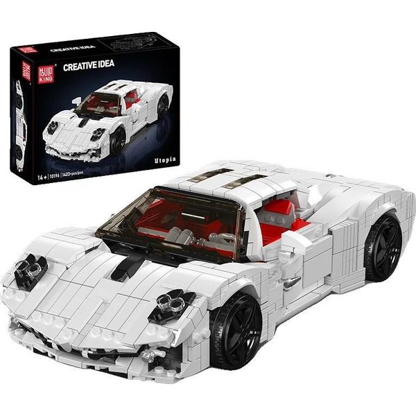 Modello Di Costruzione, Design Di Auto Da Corsa, Mattoncini Autobloccanti, Confezione Originale-image