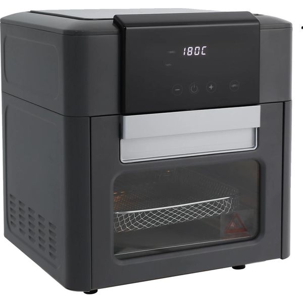 Forno Elettrico Con Friggitrice Ad Aria Calda, 12 Programmi Preimpostati, Controllo Touchscreen, Nero, 12L-image
