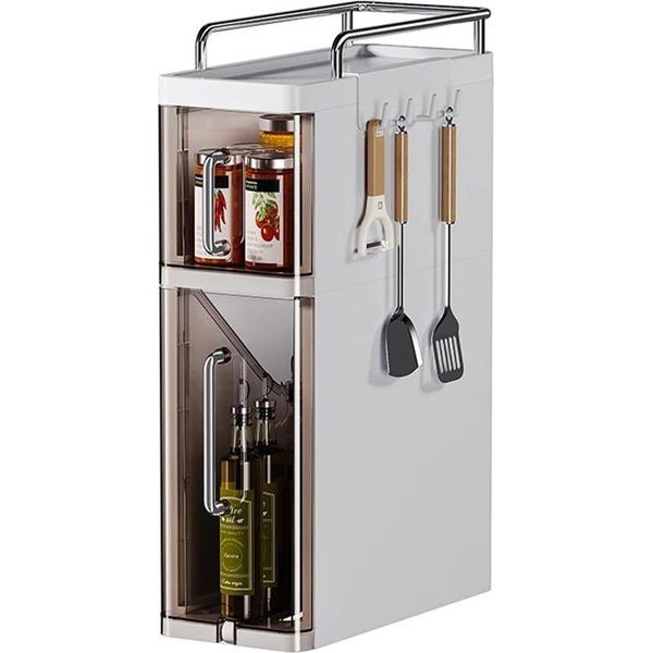 Ripiano Portaoggetti, Design Estensibile, Organizzatore Salvaspazio, 3 Strati-image