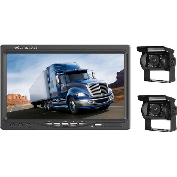 Monitor, Display Ips Hd, Supporto Per Telecamere Wireless, Monitor Con 2 Telecamere-image