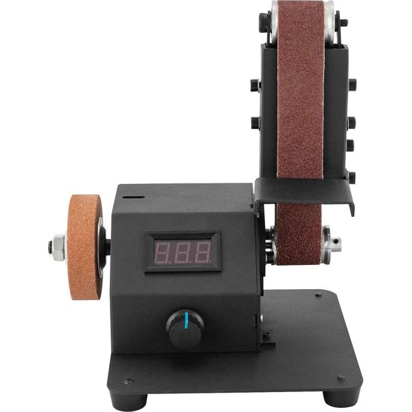 Mini Levigatrice Elettrica A Nastro - Motore 795 - Motore In Rame Da 350 W - Velocità Infinitamente Variabile 0-10.000 Giri/Min - Spina Ue - Per Legno E Metallo - Bianco-image