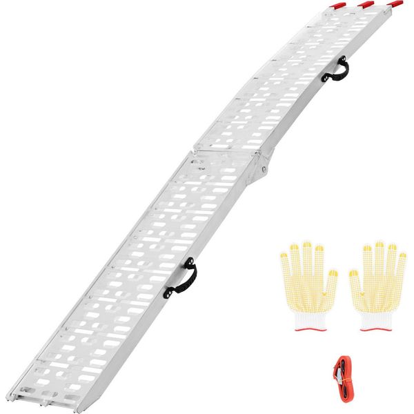 Succebuy Rampe In Alluminio Da 750 Lbs, 1 Pezzo, Resistenti, Con Maniglie-image