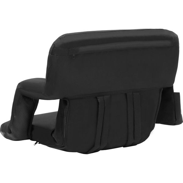 Succebuy Sedile Da Stadio Con Schienale, Sedia Pieghevole Con Cuscino Imbottito, Sedile Reclinabile Portatile Per Sport, Spiaggia, Campeggio, Concerto-image