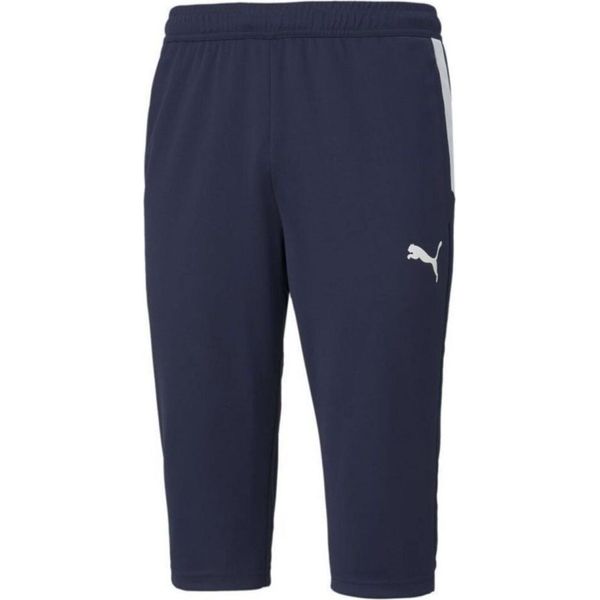 Puma Teamliga 3/4 Pantaloncini Da Allenamento Uomo - Navy-image