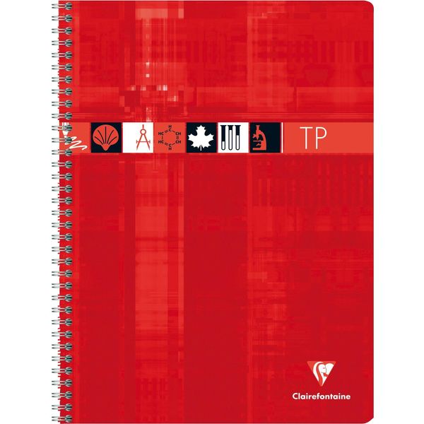 Clairefontaine 8007C Quaderno Clairefontaine Per Lavori Pratici, Rilegato A Spirale, Seyes/Uni-image