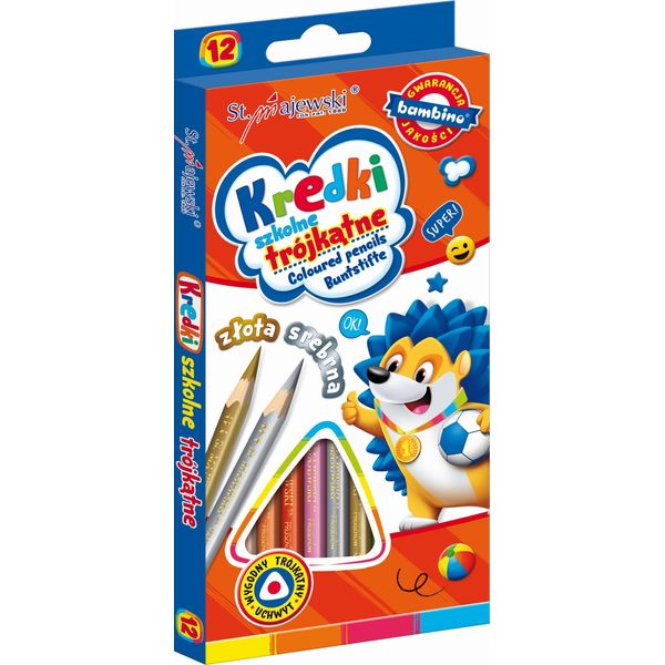 Bambino Matita Pastelli 12 Colori Triangolari-image
