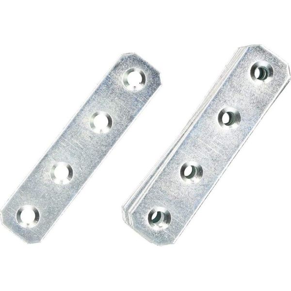 Kotarbau® Set Di 50 Piastre Forate 70 X 16 Mm Argento Zincato Connettore Piatto Connettore Per Legno Interno - Esterno Piastra Forata Connettore In Acciaio Lamiera Forata Barra Piatta-image