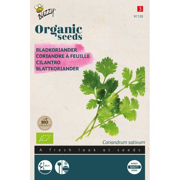 Buzzy Foglie Di Coriandolo Biologico - Semi Biologici - Circa 3 Gr | Buzzy_92176-1-image