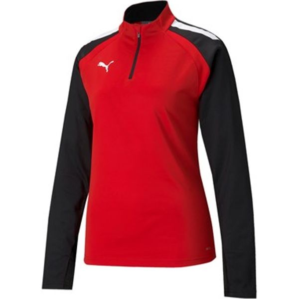 Puma Teamliga Quarter-Zip Football Shirt Donna Rosso Nero Taglia L-image
