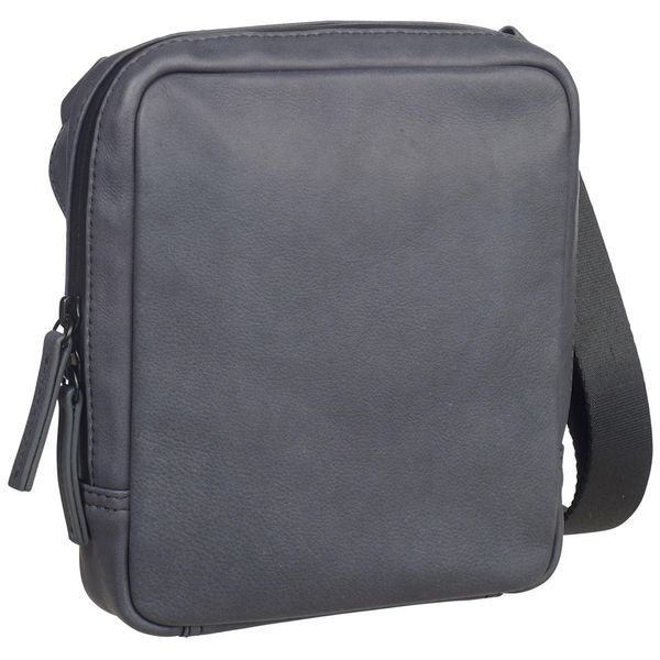 Leonhard Heyden Pelle Borsa A Tracolla Den Haag Shoulder Bag Grey Grigio Scuro-image