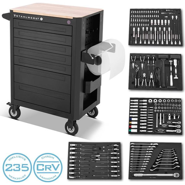 Stahlwerk Carrello Da Officina Carrello Portautensili Crow Carrello Di Montaggio 235 Utensili Crv-image