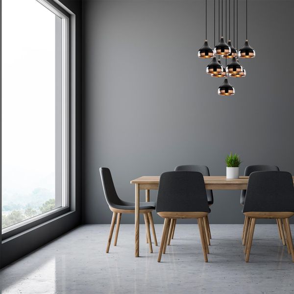 Opviq, Yıldo- Yıldo Opv, Nero, Lampadario, 63 X 63 Cm, Corpo In Metallo-image