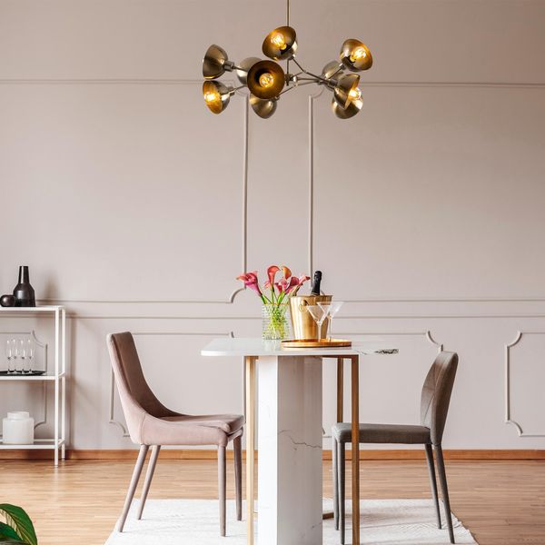 Opviq, Dram- Dram Opv, Vintage, Lampadario, 75 X 75 Cm, Corpo In Metallo-image