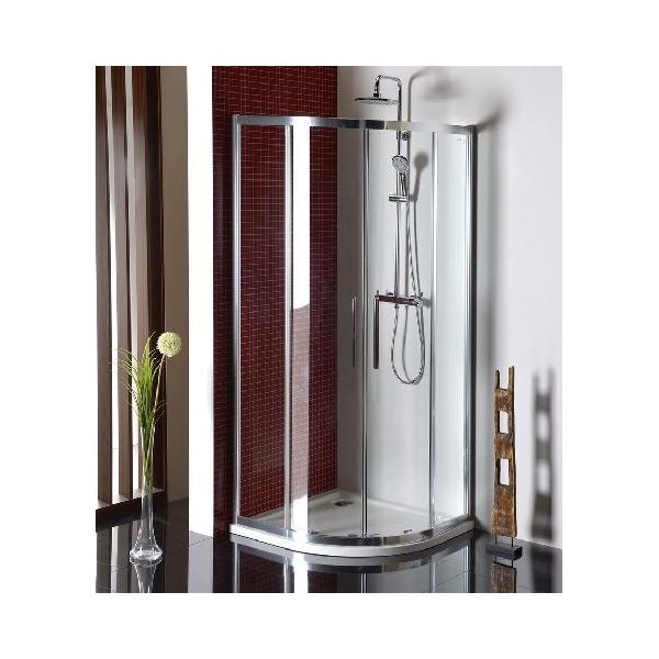 Polysan Lucis Line - Schermo Doccia A Quarto Di Giro, 900X900 Mm, Vetro Trasparente DL2615-image