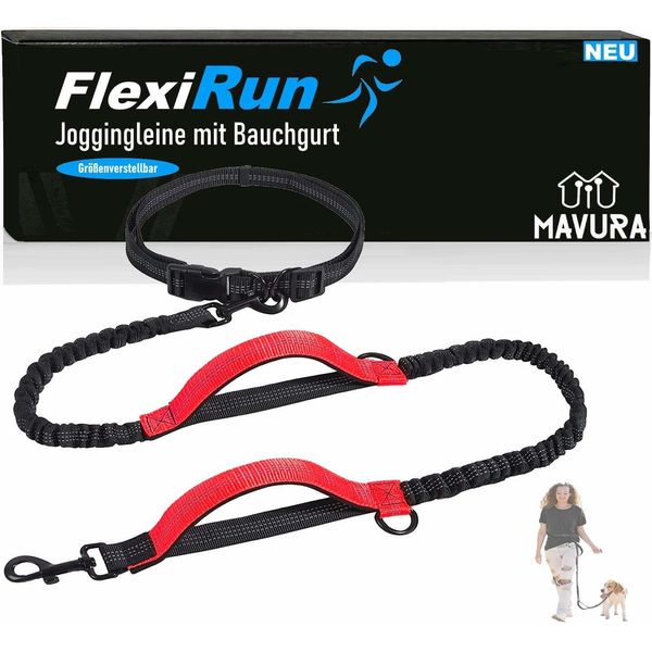 Guinzaglio Per Cani Flexirun Con Cintura Addominale Guinzaglio Da Corsa Guinzaglio A Mano Libera Guinzaglio Per Cani-image