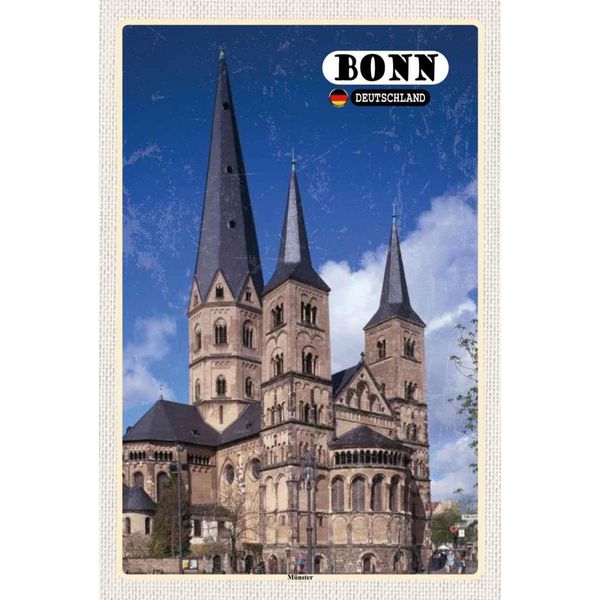 Vianmo Insegna In Legno 30X20 Cm Bonn MüNster Altstadt Deutschland-image