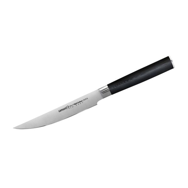 Coltello Da Bistecca Samura MO-V 4,7" - Strumento Culinario In Acciaio Giapponese Di Per Tagli Di Precisione E Prestazioni Eccezionali Nella Preparazione Degli Alimenti"-image