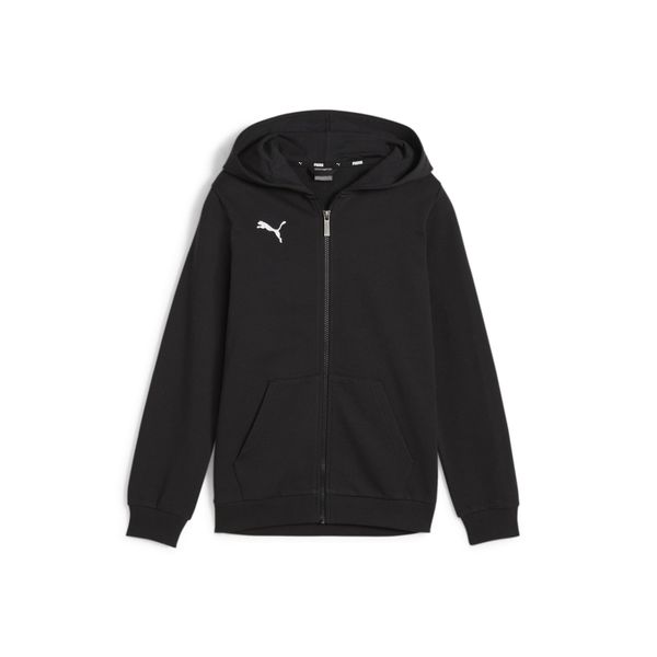 Puma Teamgoal Felpa Con Cappuccio E Zip Integrale Per Bambini - Nero-image