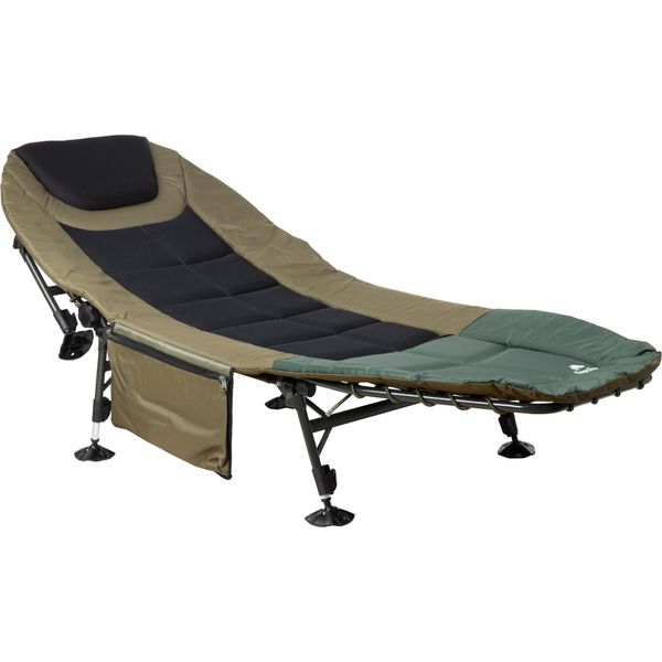 Lettino Da Carpa Campfeuer Xxl, 200 X 81 X 41-98 Cm, Lettino Da Campeggio, Lettino Da Campeggio Pieghevole, Lettino Da Campeggio-image