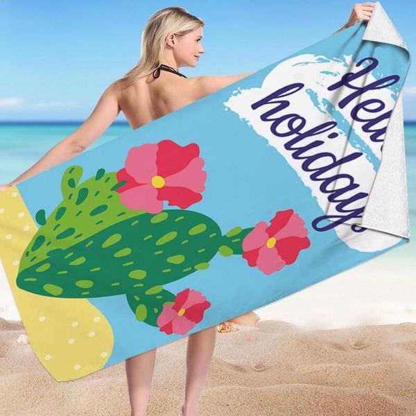Telo Mare Rettangolare Hello Holidays 150X70 REC54WZ2-image