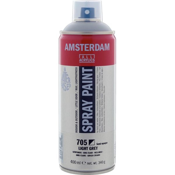 Amsterdam Vernice Spray Bomboletta Altamente Pigmentata 400 Ml Grigio Chiaro 705-image