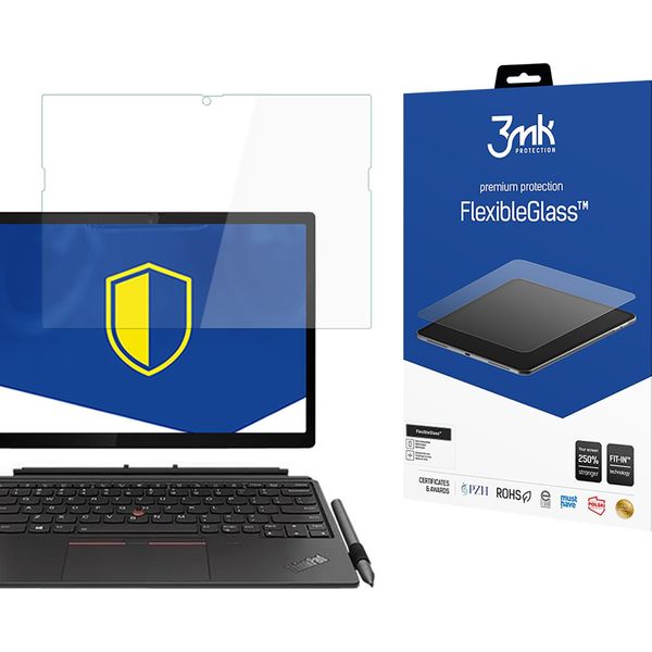 3Mk Display Hybridglas Flexibleglass Per Lenovo Thinkpad X12 Detachable Gen 2 0,3Mm 7H-image