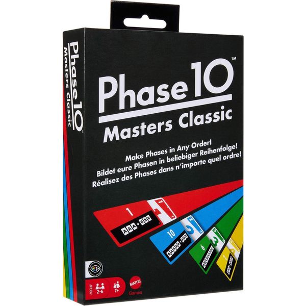 Mattel Phase 10 Masters Classico Gioco Di Carte, Gioco Per Famiglie Basato Sul Ramino Per 2-6 Giocatori-image