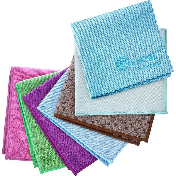 Quest Set Di 7 Pezzi In Microfibra, Panno Per La Pulizia, Panno Multiuso In Microfibra Per Uso Domestico- Questhome, Multicolore-image