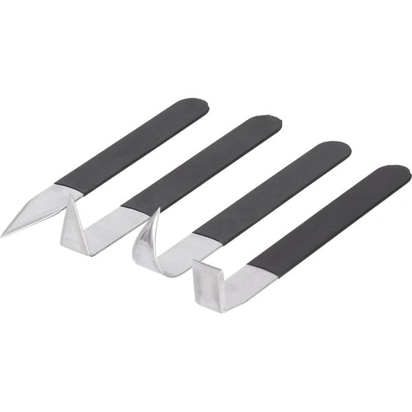 4Pcs Ceramica Scultura Strumenti Rifilatura Coltello Fatto A Mano Argilla Arte Artigianato Modellazione Intaglio-image