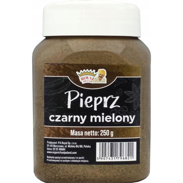 Pepe Nero Macinato Aromatico 250 G Classe 1 In Barattolo Riutilizzabile-image