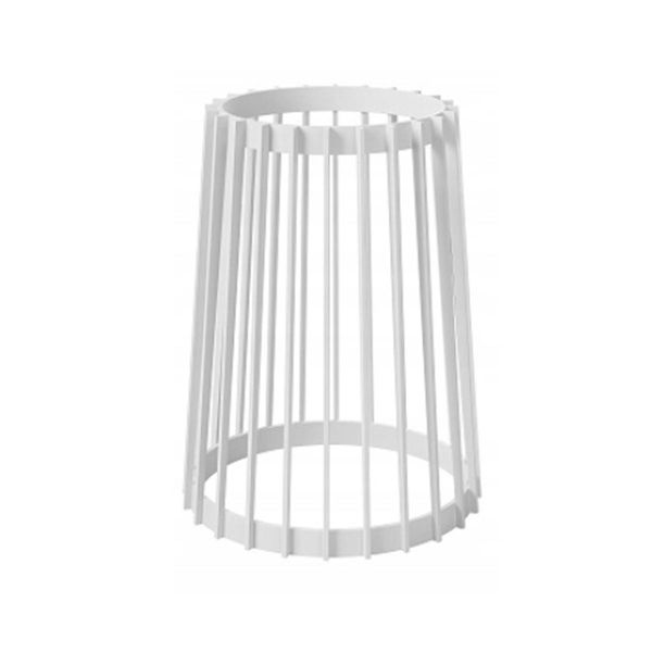 Supporto Per Vaso Da Fiori 40Cm Con Vaso 24Cm Supporto Per Vaso Da Fiori Bianco-image