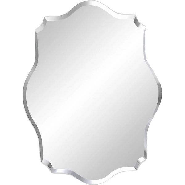 Specchio Da Bagno, Design Senza Cornice, Installazione A Parete, Irregolare 50X70Cm-image