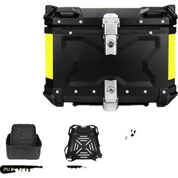 Box Posteriore Per Moto, Impermeabile, Rimovibile, 45L X Nero-image