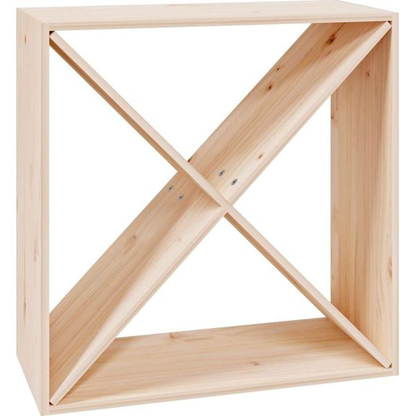 Syfax™ Portabottiglie 62X25X62 Cm In Legno Massello Di Pino-image