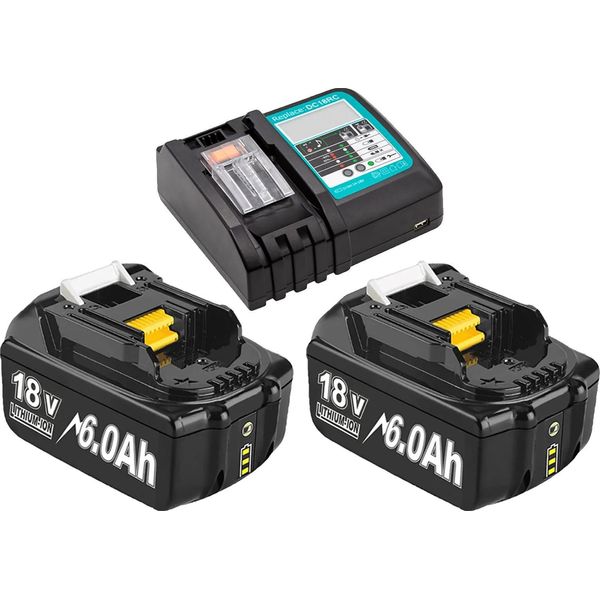 Batteria Di Ricambio, Capacità 6000Mah, Compatibile Con Diversi Modelli, 2 6000Mah 1 Singola-image