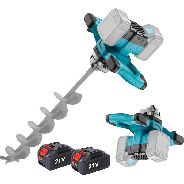 Trapano Da Pavimento, Motore Brushless, Design A Batteria, 2 Batterie-image