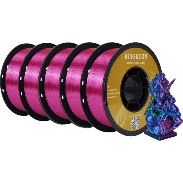 Filamento Per Stampante 3D, Silk Pla, Compatibilità Versatile, 5KG Silk Rgb-image